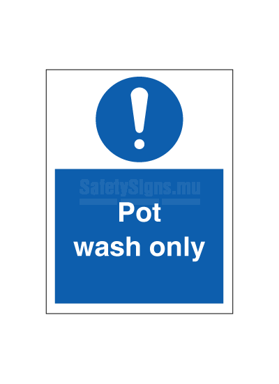 Pot wash only