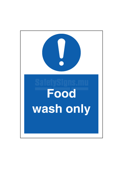 Food wash only