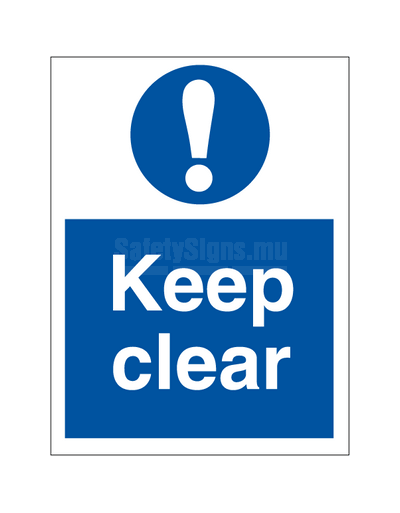 Keep clear