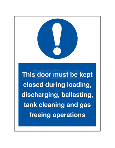 This door must be kept