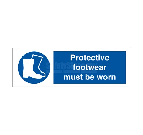 Protective footwear must be worn
