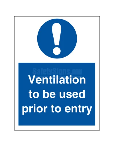 Ventilation to be used