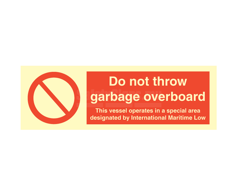Do Not Throw Garbage Overboard