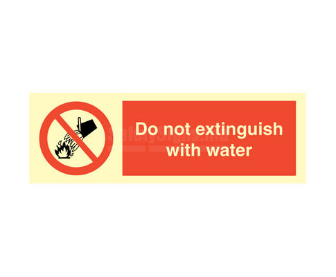 Do Not Extinguish With Water