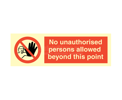 No Unauthorised Persons Allowed
