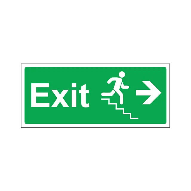 Downward Exit Stair to the Right (15X35cm)