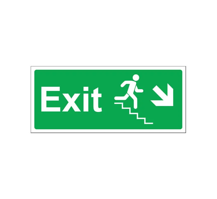 Exit Stair going down Right (15X35cm)