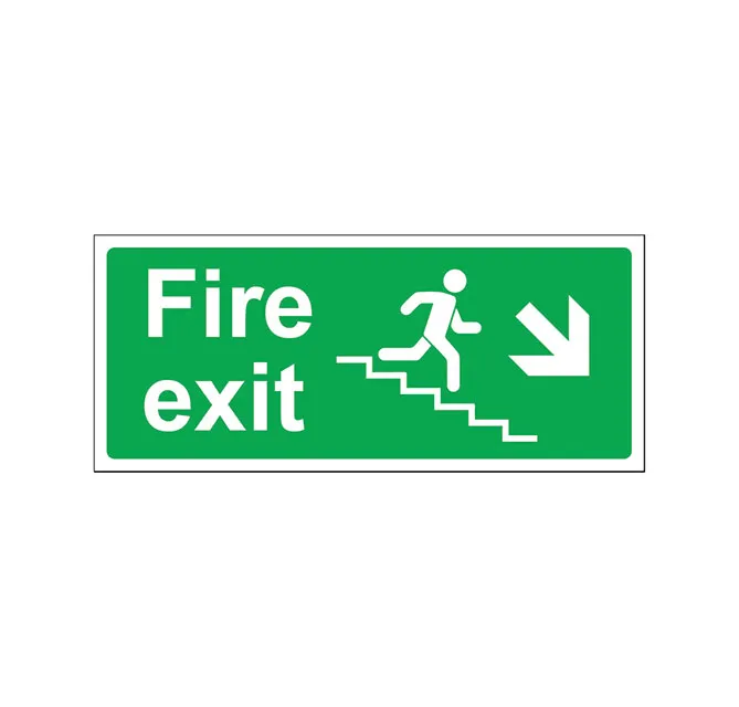 Fire Exit stairs going down right