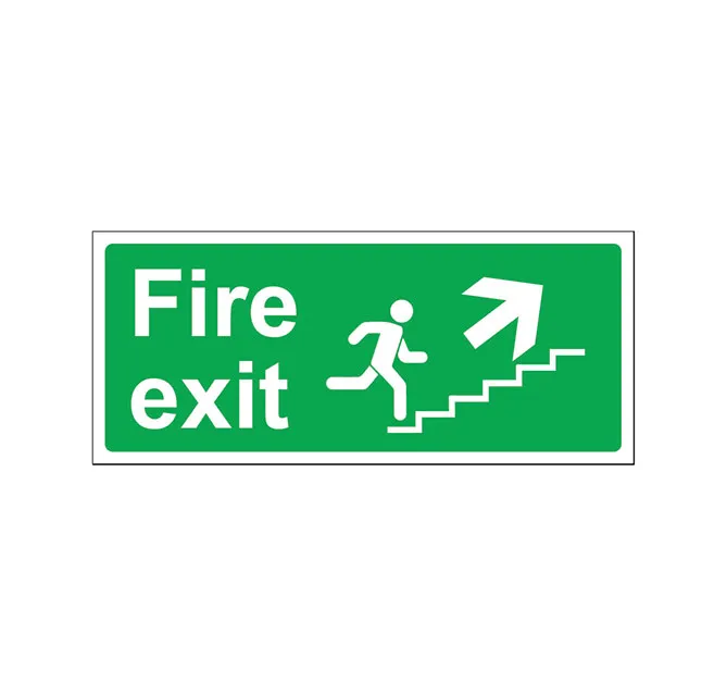 Fire Exit stairs going up right