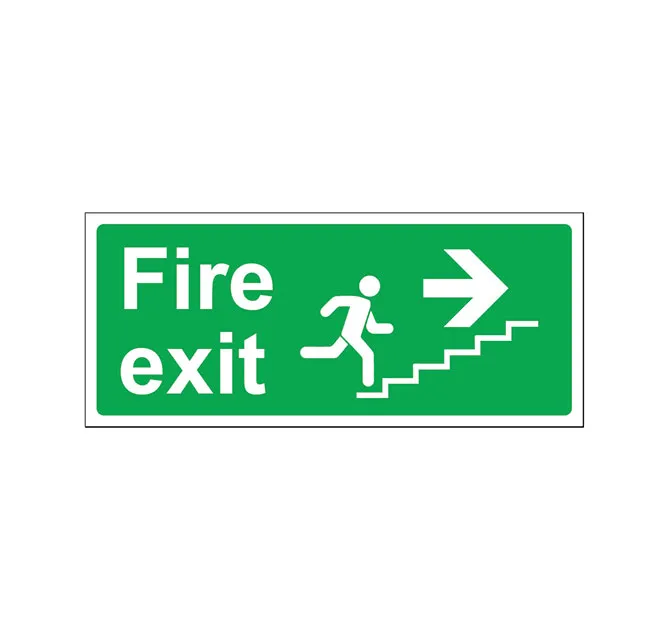 Fire Exit upward stairs to the right