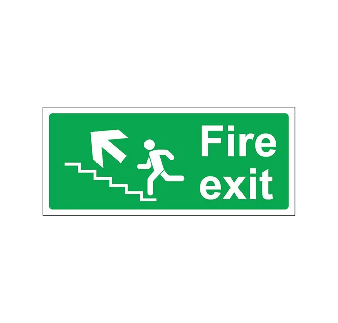 Fire-Exit stairs going up left