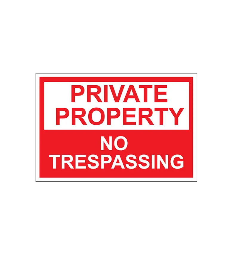 Private Property No Trespassing (C)