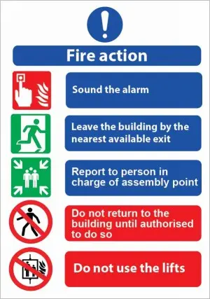 Fire Action (02) (20X30cm)