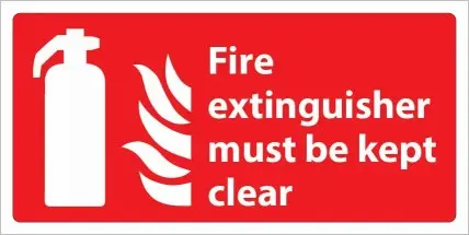 [FIRE308] Fire Extinguisher must be kept clear
