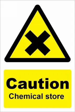 Caution Chemical Store