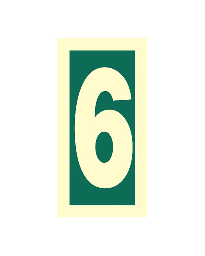 Number 6 | SafetySigns.mu