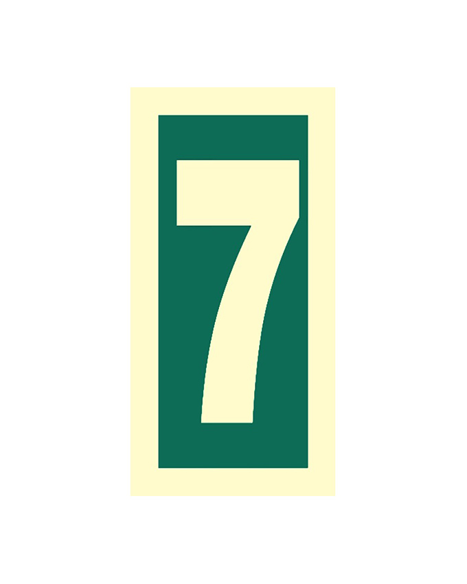 Number 7 | SafetySigns.mu