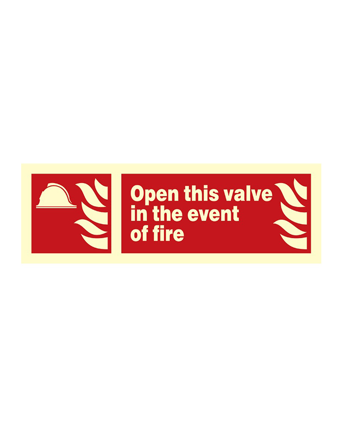 Open This Valve Red | SafetySigns.mu