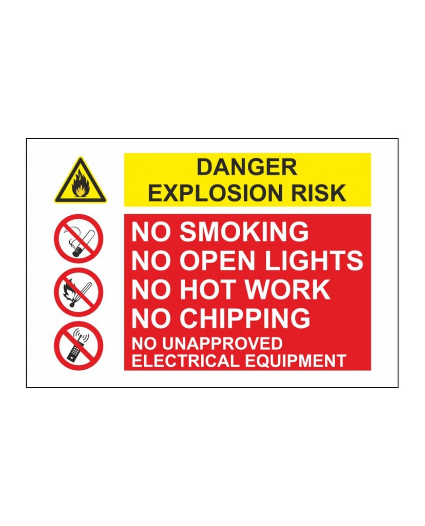 Danger Explosion Risk | SafetySigns.mu