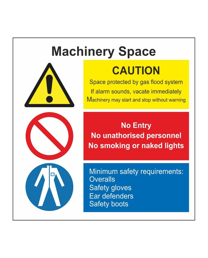 Machinery Space | SafetySigns.mu