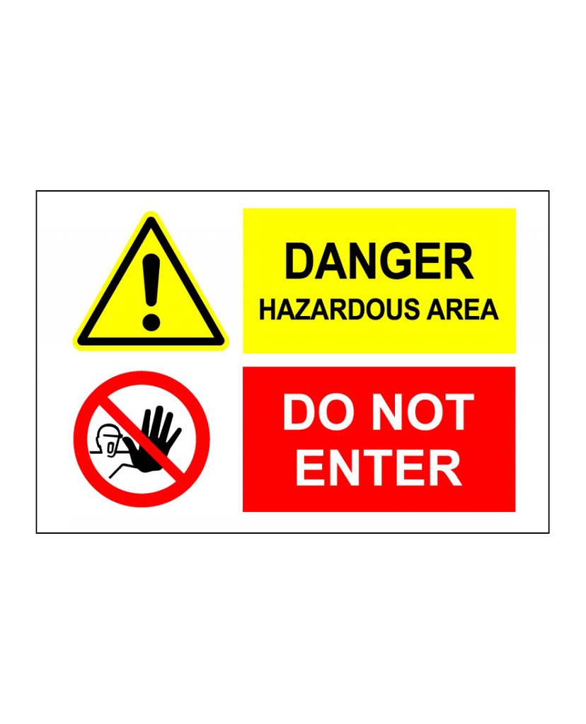 Danger Hazardous Area | SafetySigns.mu