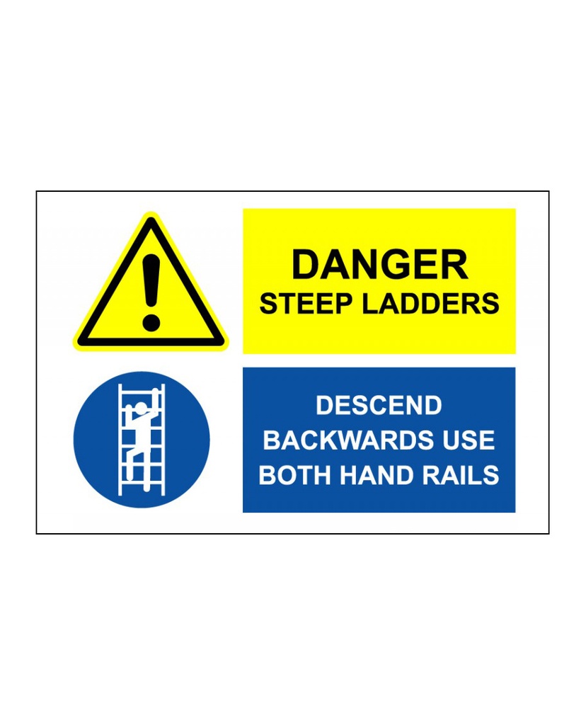 Danger Steep Ladders | SafetySigns.mu