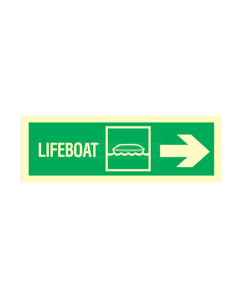Lifeboat arrow right | SafetySigns.mu