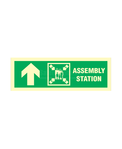 Assembly station arrow up | SafetySigns.mu
