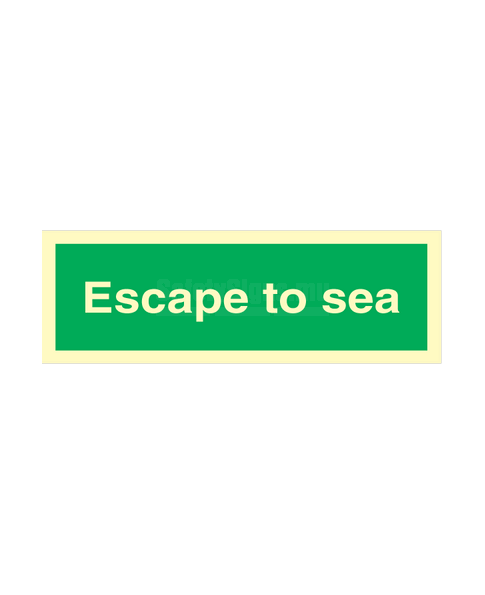 Escape To Sea | SafetySigns.mu