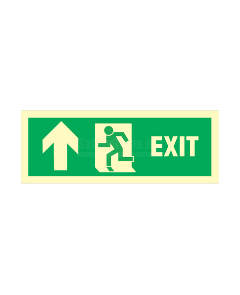 Exit Left Arrow Up | SafetySigns.mu