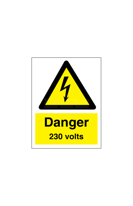 Danger 230 Volts | SafetySigns.mu