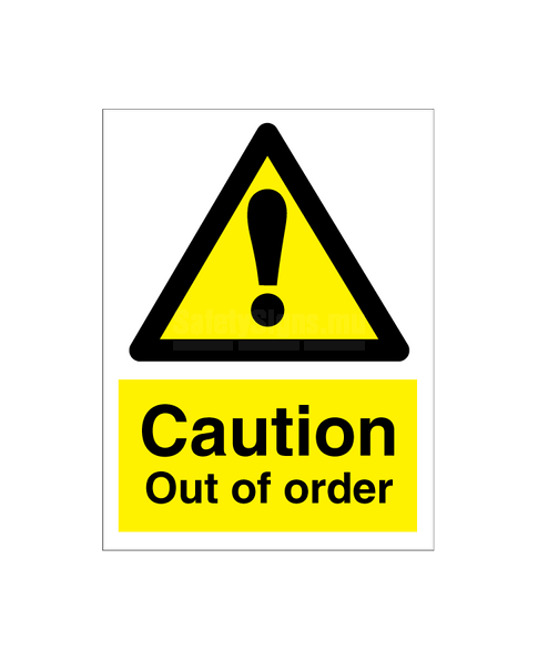 Caution Out Of Order | SafetySigns.mu