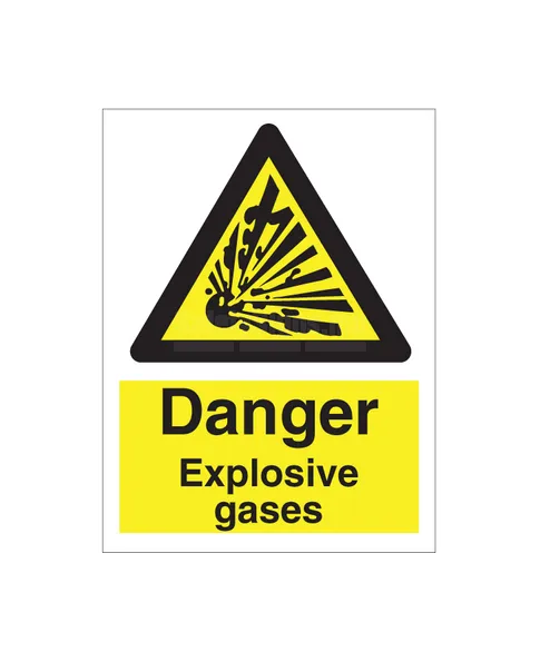 Danger Explosive Gases | SafetySigns.mu