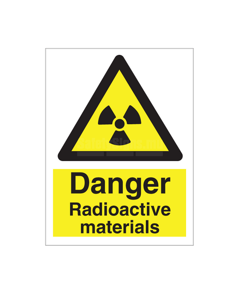 Danger Radioactive Materials | SafetySigns.mu
