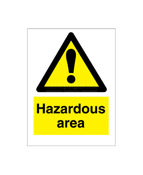 Hazardous Area | SafetySigns.mu