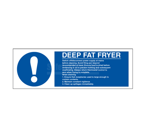 Deep Fat Fryer | SafetySigns.mu