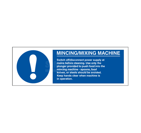 Mincing Mixing Machine | SafetySigns.mu