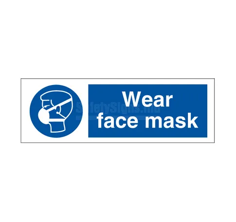 Wear Face Mask | SafetySigns.mu