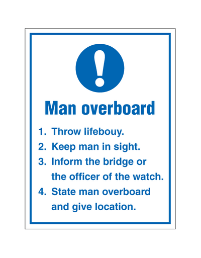 Man overboard | SafetySigns.mu