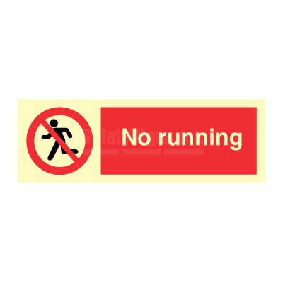 No Running | SafetySigns.mu