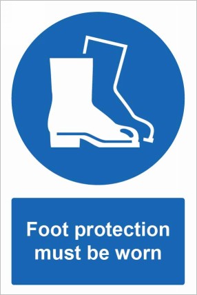 Foot Protection must be worn