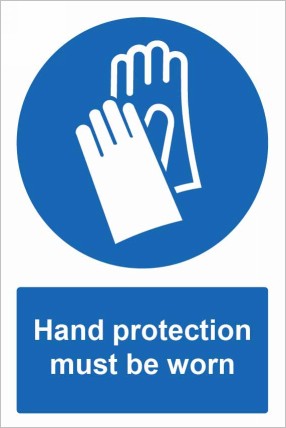 Hand Protection must be worn