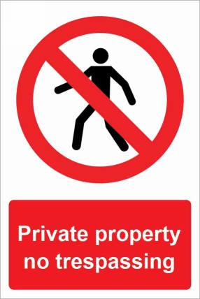 Private Property no Trespassing