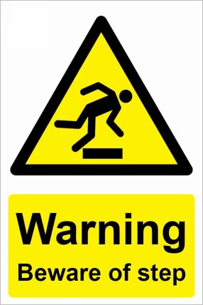 Warning Beware of Step